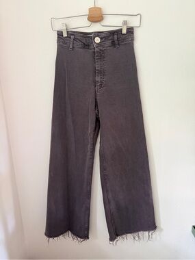 Zara Marine High Rise Wide Leg Pants Sz 2
